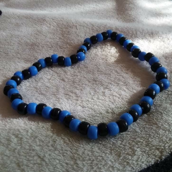 blue black kandi choker - Picture 1 of 9